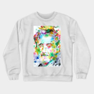 GEORGE ORWELL watercolor portrait Crewneck Sweatshirt